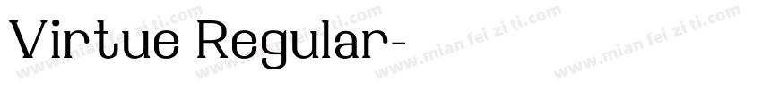 Virtue Regular字体转换